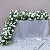 Silk Green & Ivory Flower Garland