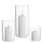 3-tier Glass Cylinder Candle holder