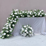 Silk Green & Ivory Flower Garland