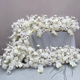 Silk All White Flower Garland