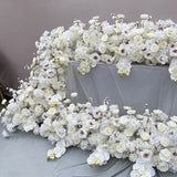 Silk All White Flower Garland