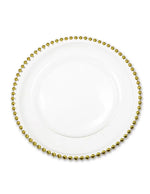 Gold Glass Charger Plate