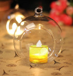 Hanging Glass Ball Candle holder 2